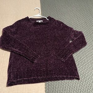 Seven7 Deep Purple Knit Sweater